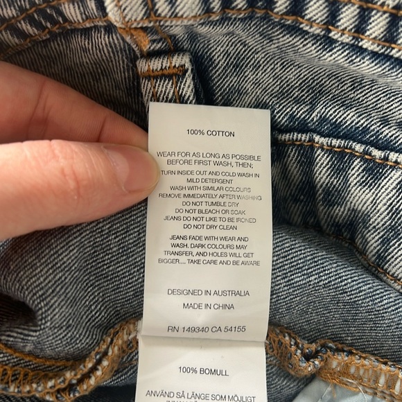 ROLLAS RELAXO CHOP BOGAN BLUE PANT Jeans Size 32 - Picture 10 of 13